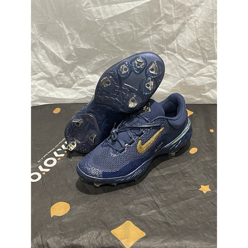 New Men’s 11 Nike Alpha Huarache Elite 4 Low Jackie Robinson HF5393-400.